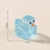 Paisagem miniatura transfronteiriça, grade de pixels que brilha no escuro, pequenas figuras de patinhos amarelos, acessórios decorativos fofos para DIY, mini enfeites
