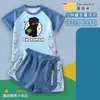 Traje de baño de dos piezas para niños de Minecraft Enderman, corte holgado para niños de talla grande, conjunto de traje de baño para niños talla mediana y grande
