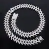 Joias Hiphop Europeias e Americanas Nova Corrente de Pimenta Totalmente Cravejada de Diamantes Rap Masculino Tendência Cool Estilo Hip-Hop Colar Cubano