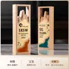 Trofeo Creativo de Madera Maciza y Cristal Hecho a Medida Premio de Alta Gama para Empleados Campeones, Competición, Reunión Anual y Premios de Honor