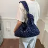 Bolsa de Lona Floral Estilo Coreano Casual Bolsa de Ombro para Mulheres 2026 Nova Bolsa Tote de Grande Capacidade Bolsa de Ombro Fashion