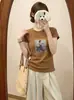 Camiseta de Algodón Acanalado Guangzhou Thirteen Factories 220g para Mujer, Directo de Fábrica, Top de Manga Corta Ajustado para Verano, Exclusivo para Mayoristas
