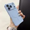 Adecuado para Funda de Teléfono Magnética de Silicona de Color Sólido Apple 18 iPhone17Pro con Película para Lente 16 Engrosada Anti-Caída 13