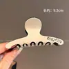 Presilha de Cabelo Retrô de Acetato Estilo Francês, Simples e Elegante para o Dia a Dia, Presilha Dupla para Penteados, Acessório de Cabelo Tipo Pinça Tubarão para Mulheres