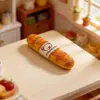 Bolsa de Gato de Dibujos Animados, Modelo de Prop de Panadería Baguette, Decoración de Escena en Miniatura, Llavero DIY, Pasador de Pelo, Accesorios para Coletas