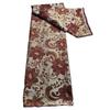 Tecido Jacquard Brocado Antigo Bordado com Fio de Ouro e Prata Tecido de Renda Brocado Africano