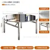 Mesa e cadeiras de jantar dobráveis Dai pai dong restaurante de hot pot mesa de jantar de aço inoxidável lanche da meia-noite barraca de churrasco uma mesa quatro cadeiras mesa longa