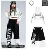 Ropa de Jazz Hip-Hop para Niñas Traje de Gato para Baile Callejero de Jazz Pasarela Ropa de Práctica y Presentación para Grupos de Chicas a la Moda