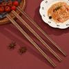 Palillos para olla caliente de 42 cm, alitas de pollo, fideos de madera fritos, antiescaldaduras, antideslizantes, palillos públicos, sin laca, sin cera, palillos de madera para el hogar