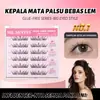 Pestañas Postizas de Dibujos Animados de Seis Filas, Sin Pegamento, No Necesitan Quitarse, Autoadhesivas Estilo Natural de Racimos Individuales, Populares entre Grupos Femeninos, Superventas Transfronterizo