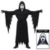Disfraz de Guadaña de la Parca para Cosplay de Halloween Transfronterizo, Atuendo de Cosplay de Horror de la Parca que Induce Gritos