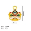 Tendência Chinesa 2025 Ano do Serpente Pingente de Chaveiro DIY Paz e Alegria Pulseira Dourada Fosca Pingente Presente de Ano Novo para Homens e Mulheres