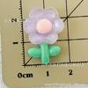Girasol Transparente Hielo Tulipán Accesorios de Resina DIY Pasador Hecho a Mano Zuecos Pegamento en Crema Funda de Teléfono Pegatinas