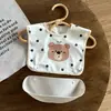Bolsillo de Arroz Desmontable para Bebé, Babero Impermeable de PU para Comer, Bolsillo para Saliva para Niños y Niñas, Categoría A [Stock Listo al por Mayor]