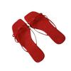 Chanclas de Punta Cuadrada Francesa Sandalias Romanas de Verano para Mujer Chanclas Planas de Tira Fina y Delicada