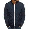 Comércio Exterior Tamanho Europeu Jaqueta de Algodão Acolchoada Diamante Masculina Gola Alta Leve Jaqueta Outerwear Casual Americano Roupas de Algodão Quentes Vestuário Masculino
