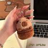 Cartera Creativa de Capibara Linda Bolsa Portátil para Colgar Auriculares de Niños Colgante de Muñeca de Peluche Femenina Bolsa de Panda