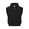 Chaleco con Capucha Primavera y Otoño Sudadera para Hombre Color Sólido Casual Cremallera Bidireccional Hombro Ancho Sin Mangas