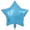Balão de alumínio de 18 polegadas em formato de coração de amor, estrela de cinco pontas, cor sólida, para casamento, festa de aniversário, fabricantes de balões de alumínio decorativos, atacado