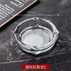 Cenicero de Vidrio de Cristal Tamaño Grande para Hogar Estilo Europeo Galvanizado Personalizado de Moda para Sala de Estar y Bar Venta al por Mayor