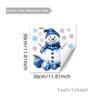 Muñeco de Nieve Navideño Animal de Dibujos Animados Decoración Pegatinas para Ventana Dormitorio Sala de Estar Fondo de Ventana Pared Decoración del Hogar Pegatinas de Pared Autoadhesivas
