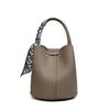 2024 Nuevo Bolso Balde Cyber Celebrant para Mujer Bolso de Mano de Estilo Coreano Moderno Combinable Lichi Hombro Cruzado Bolso de Axila para Mujer