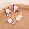 Dibujos Animados Nuevo Lindo Perro Pacha DIY Dibujos Animados Conejo Perro Yugui Animal Aleación Gota de Aceite Colgante Collar Colgante