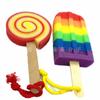 Esponja Compuesta Empalmada de Tres Colores Esponja de Helado Esponja de Helado Flor de Baño Bola de Baño Esponja de Baño Esponja de Baño de Helado