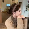 Outono e inverno moda leopardo pelúcia alta craniana topo faixa de cabelo feminino acessórios de cabelo de alta qualidade moda feminina rosto lavagem faixa de cabelo cartão de cabelo chapéus