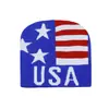 2025 Nuevo Sombrero de Lana para Otoño e Invierno Gorro Jacquard con Bandera Americana de EE. UU. Gorro de Punto Cálido Gorro para el Frío para Hombres