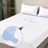 Vendas Diretas de Fábrica Amazon Transfronteiriças Cor Sólida TPU Impermeável à Prova de Urina Lençol de Cama Capa de Colchão Roupa de Cama Amiga da Pele