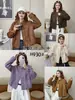Chaqueta corta de diseño vintage 2026 nueva primavera y otoño versátil para mujer cuello alto suelta elegante abrigo de cuero