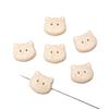 Cuentas acrílicas lindas de dibujos animados gatito ratón feliz accesorios de joyería DIY pulsera hecha a mano cadena para teléfono móvil cuentas sueltas