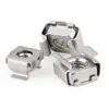 En stock al por mayor jaula de acero inoxidable 304 tuerca de jaula tuerca flotante gabinete de jaula tapa de tornillo de hierro pinza de hierro de jaula