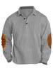 Camisa Polo Masculina de Manga Longa Nova da Amazon Europeia e Americana para Primavera e Outono, Moletom de Comércio Exterior, Camiseta, Camada Base para Homens