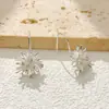 Pendientes Sencillos de Metal con Forma de Fuegos Artificiales, Accesorios de Alta Gama, Pendientes de Moda y Versátiles, Accesorios de Lujo Ligero para Mujer