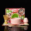 Popular Tazón de Cerámica para Matcha de Amazon con Pico, Set de Té Matcha de Crisantemo Japonés, Batidor de Té, Caja Colorida de 100 Piezas, Gama Alta