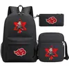 Mochila Nova de Verão 2022 Harajuku Anime Estudante Casual Casual Mochila Escolar Grande Capacidade Conjunto de Três Peças