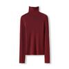 Nueva Ropa para Mujer para Otoño e Invierno, Ropa de Punto de Lana Merino Island Sei Sin Costuras Lavable a Máquina, Nueva Camisa Base de Punto Delgado con Hilo Australiano