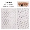 Mini Pegatinas de Arte para Uñas Corazón Estrella Planas Pequeñas Estampado en Caliente Estrella de Cinco Puntas Pegatina DIY para Uñas Joyería Estilo Dh