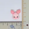 Boneca de brinquedo personagem de desenho animado cabeça de animal retrato resina pequenos acessórios acessórios de cola creme grampo de cabelo DIY atacado