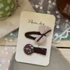 Novo Estilo Coreano Outono e Inverno Grampo de Cabelo com Laço Crianças Feito à Mão Tecido Lateral Quebrado Franja Grampo Acessórios de Cabelo Versáteis para Mulheres