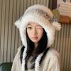Sombrero Relleno de Viaje de Sichuan para Mujer Otoño e Invierno Cálido Peludo Protección para los Oídos Sombrero Cortavientos Sombrero de Lana Lindo Sombrero Lei Feng