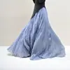 Falda Plisada Texturizada para Mujer Nueva Colección Primavera Verano 2026 Falda Larga con Dobladillo Ancho Falda Simple de Textura de Algodón y Lino