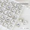 Broca para uñas Flash K9 con punta inferior, forma de diamante multicorte, alta calidad, cuadrada, gruesa, con forma de corazón torcido, joyería para uñas blancas al por mayor