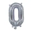 Globos de Foil Plateados de 16 pulgadas con Letras Inglesas A-Z y Números 0-9, Soportan Varios Conjuntos de Combinaciones de Globos de Papel de Aluminio