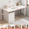 Mesa de Computador Mesa de Desktop Mesa para Casa Mesa de Estudo para Estudante Conjunto com Cadeira Mesa de Maquiagem para Quarto de Meninas Mesa de Escritório Simples