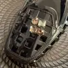 Acessórios de Flor de Sapato de Cristal Resistentes Estilo Coreano com Lantejoulas Bordadas, Franjas de Cristal Exquisite de Estilo Leve de Luxo