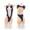 Body Ajustado Sexy de Chica Caliente, Una Pieza, Hueco, Sin Quitar, Lencería Sexy, Uniforme de Traje de Baño Lindo