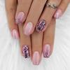 Armadura de uso quente transfronteiriça Explosões de comércio exterior Manicure Acabamento Flor Flash Diamante Europeu e Americano Spice Girl Unhas postiças removíveis